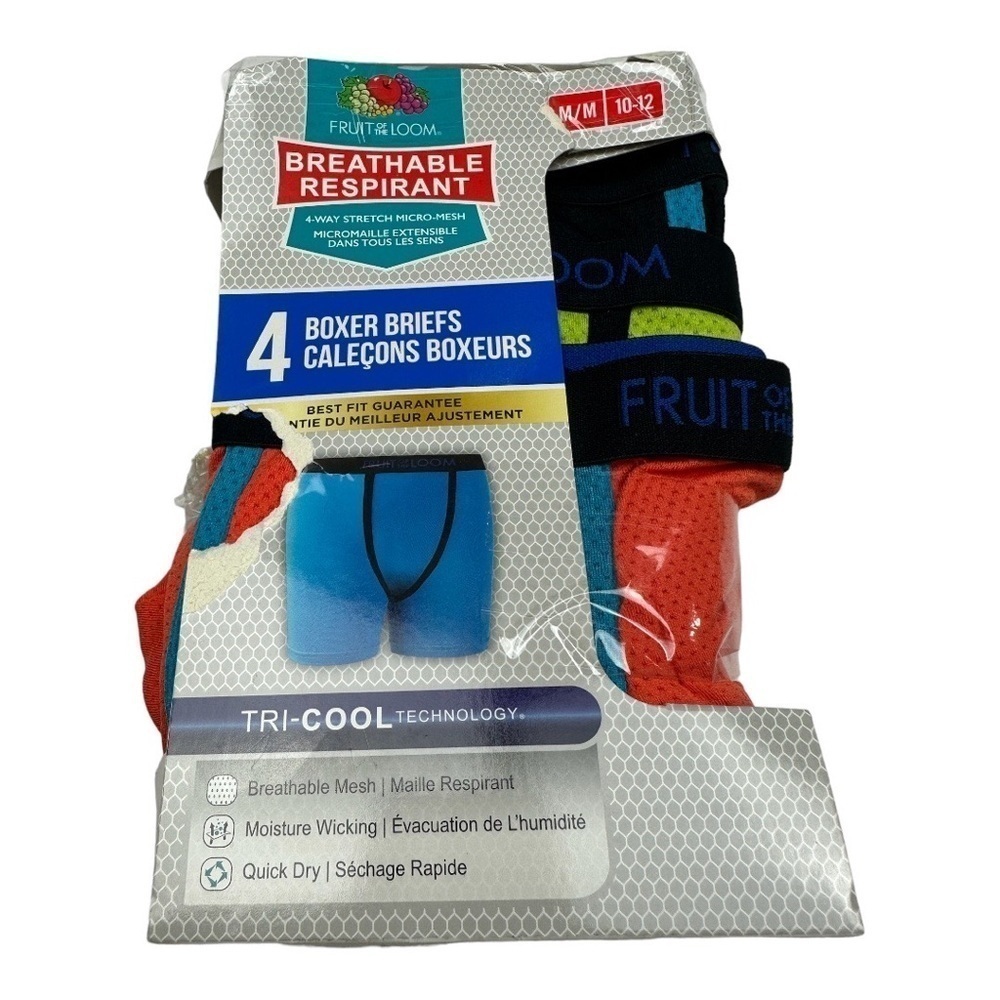 Fruit Of The Loom Boxer Briefs Tri Cool 3 Pack Size M
